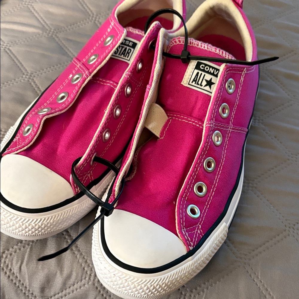 Converse Pink Canvas Sneakers